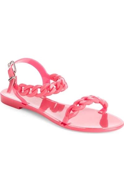 givenchy blue pink|Givenchy pink jelly sandals.